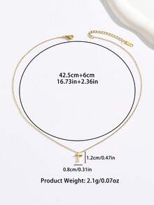1 pieza Delicado y pequeño collar con cruz dorada, collar artístico y versátil tipo gargantilla para resaltar la elegancia y el gusto único del cuello - Amarillo Oro - Ver 10
