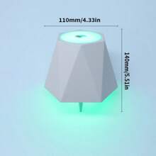 1pc Modern Wireless LED Bottle Lamp - 16 RGB Colors, Touch Control And Dimmable, Rechargeable Battery, Portable Decorative Night Light For Living Room And Bedroom