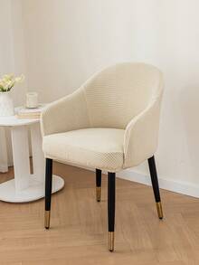 1件装 玉米绒 高扶手套 现代简约弧形高背扶手套 弹力椅套 舒适亲肤 易保养 防尘防猫爪 全包围靠背一体式 现代涤纶活动椅套 适用于居家、办公室、电脑及酒店 四季皆宜 - 米色 - 查看 3