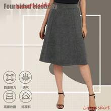 23" Knee Length Skorts Skirts For Women With Pockets Tennis Skirt High Waisted Golf Skirts For Women Casual - Màu xám đen - Xem 3