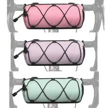 2.5L Large Capacity Bicycle Handlebar Bag, Waterproof Bike Accessories, Bicycle Frame Front Bag With Zipper And Shoulder Strap