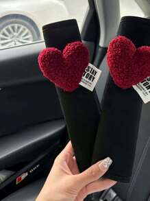 Car Seat Belt Shoulder Pad, Fiber Material, Car Seat Belt Shoulder Pad, Suitable For All Year Round - Multicolor - View 1