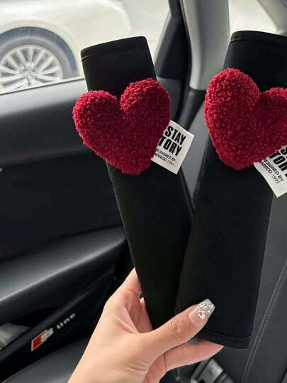 Car Seat Belt Shoulder Pad, Fiber Material, Car Seat Belt Shoulder Pad, Suitable For All Year Round