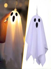 3 Meter Halloween Geist Eiszapfen Dekorations Lichterkette, geeignet für Spukhaus, Veranda, Garten und Party Dekoration, 8 Beleuchtungsmodi - batteriebetrieben (Batterien nicht enthalten) Halloween Dekolicht Heim Dekoration Party Dekoration Halloween Dekoration Raum Dekoration Halloween Garten Dekoration als Geschenk Fairy