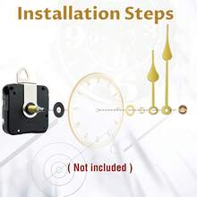 1 Set Quarz-Uhrwerk-Kit, enthält 4 Zeiger, 2 Schaftlängen verfügbar: 5 mm & 15,4 mm Gewinde, für Wand- und Tischuhrenreparatur, Ersatz und Selbstbau, geeignet für Heim, Büro Dekoration und Geschenke Heimdekoration Raumdekoration