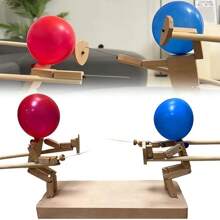Wooden Splicing Balloon Man Against The Platform, Fun Two-Player Games, Exercise Hand-Eye Coordination, Suitable For Family Gatherings, Friends Parties And Other Scenarios, Children And Parent-Child Interaction Is Preferred