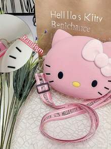 Sanrio 1 PC For Hello Kitty & Family Fanny Pack - Cute Cartoon Design, Lightweight & Portable Organizer Bag For Daily Outings, Hand Washable Silicone Material, Ideal For Travel And Outdoor Activities, Travel Organizer | Playful Accessory | Silicone Fanny Pack, For Hello Kitty Accessories