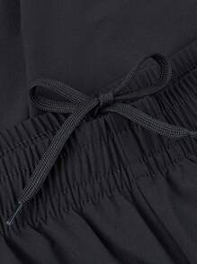 CAMEL CROWN Men's Casual Pants With Cuffs Breathable Woven Stretch Sports Trousers - Phantom Black - View 4