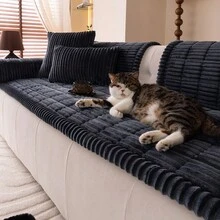 1pc Bohemian Quilted Sofa Cushion, Thick Layered Sofa Cover, Soft Comfortable Warm Pad, Pet-Friendly Sofa Protector, Home Decor, Protective Cover For 2, 3, 4 Seater Sofas And Sectional Sofas