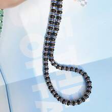 绿红蓝水晶天然不对称特殊切割石珠首饰工艺项链女士配饰颈链时尚短领简约饰品 - beads - 查看 7