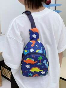 1 pezzo Portamonete mini per bambini, Portamonete alla moda con motivo cartoni animati, Marsupio a tracolla, Borsa da petto per esterni, Borsa da viaggio, Borsa per il piccolo stoccaggio degli oggetti