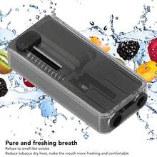 Zestaw 100 sztuk wybuchających kulek papierosowych DIY Push Rod Box z mieszanymi owocami, czarnym lodem i mentolem - wkłady do szczotki wzmacniające smak dla palaczy, przenośne, przezroczyste opakowanie, wzmacniające smak, transparentna konstrukcja, łatwy dostęp, akcesoria do palenia, kompaktowe przechowywanie, trwały pojemnik, nowoczesne palacze