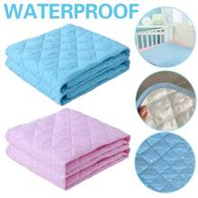 Washable Absorbent Incontinence Bed Pads Mats Sheet Mattress Reusable Protector - Blue - View 1