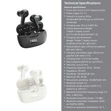 原装 JBL WAVE BEAM 无线蓝牙耳机支持 JBL 耳机 APP/32 小时播放时间 Vibe Beam TWS 真无线耳塞 - 黑色 - 查看 7