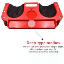 1 件装滚动护膝平台，采用 ABS 材料制成，具有内置工具托盘的多功能设计，为机械师、木工、地板安装工和汽车修理工提供舒适的跪垫 - 彩色 - 查看 9
