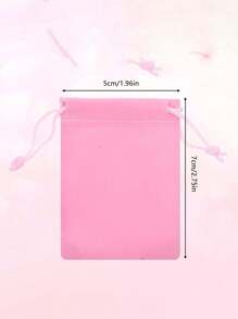 30 件天鹅绒珠宝袋带抽绳 - 柔软抽绳礼品袋适合婚礼、派对、情人节和周年纪念日，适合女性收纳整理器旅行必需品返校宿舍收纳秋季装饰