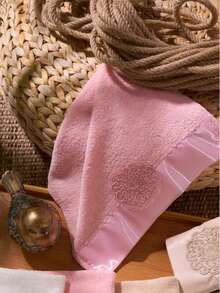 Made In Turkey – 6-Piece Premium Quality Hand & Kitchen Towel Set | 30x50 Cm | Soft & Elegant | Ideal For Bridal Dowry - Rose Red - View 3