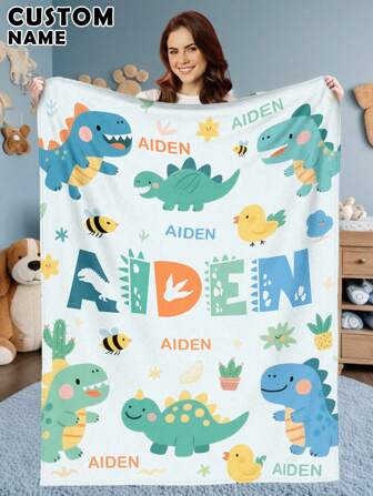 1 pieza Manta personalizada con foto para cama, Manta de cama personalizada con nombre, Manta personalizada, Manta linda, Manta acogedora, Regalo familiar, Regalo de cumpleaños, Regalos de Navidad, Regalos personalizados, Regalo para hijo/hija, Regalo para amigo