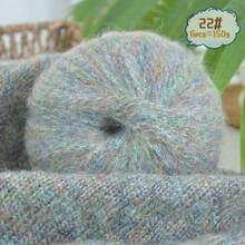 6 buc/pachet, 150 g fire de mohair cu sclipici metalic în total, material DIY manual pentru tricotat pulovere, eșarfe, pălării, mănuși calde și la modă în toamnă/iarnă