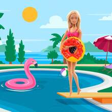 Bộ quần áo và phụ kiện mùa hè 18 món cho búp bê, bao gồm 5 bộ đồ bơi/bikini, 2 phao bơi, 2 bình nước, 4 ly, 5 đôi giày, phù hợp với búp bê bé gái cao 11,5 inch, món quà tuyệt vời. - Nhiều màu - Xem 6
