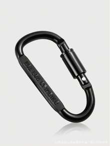 1 pezzo di fibbia in lega di alluminio per arrampicata, fibbia multifunzionale per arrampicata con serratura, gancio per zaino in lega di alluminio, portachiavi da uomo