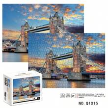 1000 片成人拼图，70x50 厘米拼图墙面艺术装饰，适用于家庭和办公室，伦敦城镇、白金汉宫、新天鹅堡、动物世界、巨型海龟、热气球、国家公园旅行海报风景拼图