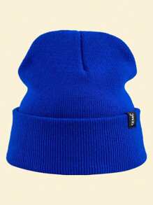 UP POSITIVE 1 件男女通用字母刺绣针织帽，秋冬配饰