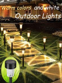 Solar Powered Lawn Lights, Outdoor Solar Lights, Solar Pathway Lights Outdoor, Outdoor Solar Lawn Lights, Solar Mini In-Ground Lights, Solar Yard Lights, Solar Powered Landscape Garden Lights For Pathway, Courtyards, Gardens, Villas, Driveways, Lawn, Yard, Path, Christmas Decorations, Yard Decorations, Garden Decorations.