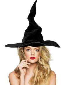 2 件女巫帽，62 厘米 24.4 英寸女巫服装大号女巫帽，适合复活节派对夏威夷夏季春季成人和青少年万圣节礼物圣诞礼物，新年礼物复活节礼物派对礼品队列玩具，新奇角色扮演配件万圣节服装派对圣诞化妆舞会狂欢节魔术师帽 - 黑色 - 查看 7