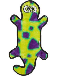 Outward Hound Durablez Large Gecko Stuffing-Free Squeaky Plush Dog Toy For Puppies & Dogs - Interactive, Soft Yet Tough, No Mess, Jumbo Squeaker, Long-Lasting Play, 17.5 Inch, Multicolor - Thằn lằn xanh - Xem 12