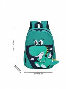 Customized Backpack With Personalized Name Or Holiday Message. Customize Your Own Backpack. Fashionable, Cute, Kawaii And Versatile Multi-Pocket Unicorn Dinosaur Three-Dimensional Printed This Is A Lightweight Backpack, Very Suitable For Girls - Suffix - View 7