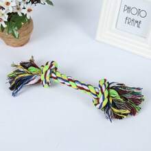 Pet Dog Bite Rope Toy Dog Knot Grind Resistant Double Knot Cotton Rope Toy Dog Toy Dog Self Fun Soothing Bite Toy - Random Color - View 5