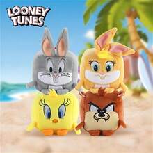 LOONEY TUNES Llavero de peluche suave y Daffy Duck de 7 cm cuadrados, juguete coleccionable lindo, regalo de cumpleaños y Navidad, accesorio para bolso - Multicolor - Ver 2