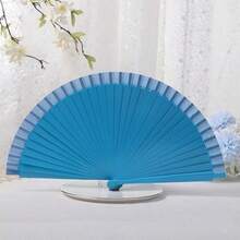 1 件素色木扇，简约风格折扇，经典哑光纯色折扇