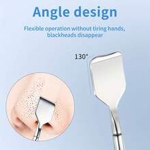 Dụng cụ loại bỏ mụn đầu đen bằng thép không gỉ hai đầu - Dụng cụ loại bỏ mụn đầu đen cứng đầu và mũi hai đầu, phù hợp với mọi tông màu da sáng, làm sạch và loại bỏ lỗ chân lông, thiết kế bền bỉ, dụng cụ loại bỏ mụn đầu đen nhẹ nhàng cho mặt - Nhiều màu - Xem 8