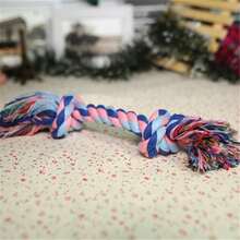 Pet Dog Bite Rope Toy Dog Knot Grind Resistant Double Knot Cotton Rope Toy Dog Toy Dog Self Fun Soothing Bite Toy - Random Color - View 12