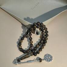 45pcs Men's Faux Amber Beads Bracelet/Tasbih/10mm - 45 Imitation Beeswax - View 17