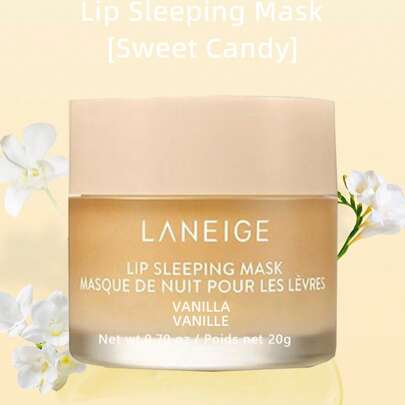 Laneige K-Beauty 20g 唇部睡眠面膜，滋养、保湿、维生素 C、穆鲁穆鲁油和乳木果油、抗氧化剂、脱皮、干燥的嘴唇、韩国化妆品