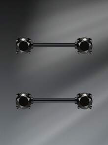 CIZME 1Pair Funky Stainless Steel Heart Nipple Cuff For Women For Daily Decoration, Non Piercing Nipple Rings Fake Nipple Rings Clip On Nipple Fake Piercing Nipple Jewelry Cubic Zirconia Cute Heart Faux Nipple Rings - Nipple Rings - View 9