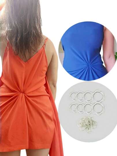 1/3/6 Stück Damen Kleid Clip-On Taillenkorsett, versteckter Korsett-Clip, Pflaumenblüten-Ring Pflaumenblüten-Rundring Badeanzug Dekor Schnalle Kleid Clip