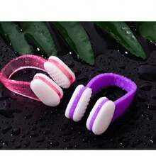 6 pièces Pince de nez pour la natation, douce, confortable, anti-étouffement, anti-glissement de particules, nouvelle variété de couleurs complète, pince de nez étanche (couleurs envoyées au hasard) - Multicolore - Voir 3