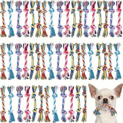 Pet Dog Bite Rope Toy Dog Knot Grind Resistant Double Knot Cotton Rope Toy Dog Toy Dog Self Fun Soothing Bite Toy