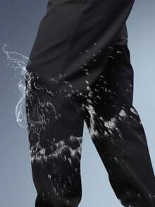 CAMEL CROWN Men's Casual Pants Outdoor Windproof And Water-Proof Soft Shell Pants For Mountaineering - Phantom Black - View 4