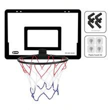 1 Set Indoor Basketball Hoop With Transparent Backboard, Suitable For Home And Outdoor Activities, Indoor Foldable Basketball Hoop Without Drilling, Basketball Hoop Set, Basketball,Basketball Hoop With A Ball And And 4 Hooks For A Gift. - Multicolor - View 13
