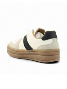 Retro plattformssneakers - Beige - Visa 4