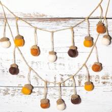 6/12 buc ghindă din pâslă ornamente feltru ghindă minge ghirlandă toamna Ziua Recunoștinței agățat decor Crăciun casă de la țară șemineu decor de perete