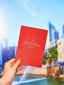 Opjoys 1pc 3D City Architecture Greeting Card, "I Love London" 3D Greeting Card, Commemorative Card (For Friends), City Souvenir Card, Gift For Her, Birthday 3D Card, Thanksgiving Card, Anniversary Card, Mother's Day Card, Christmas Card - Multicolor - View 4