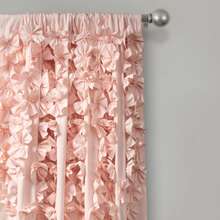 LUSH DECOR Riley Window Curtain Panel Navy Single 54X84 Halloween-Fall Decor-Room Decor - má hồng - Xem 2