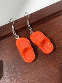 1 对逼真的卡通镂空木屐风格耳环，可爱创意耳环适合日常佩戴，男女通用 - 洞洞鞋耳環 - 查看 21