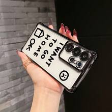 Funda de Teléfono Interesante Texto Quiero Ir a Casa para Samsung S25 S24 S23 S22 S21 FE Ultra Plus 4G 5G a Prueba de Golpes Transparente Cubierta Trasera Suave - Colores mixtos - Ver 5